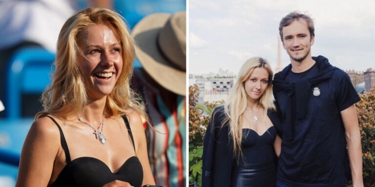 Daniil Medvedev With His Wife Daria Medvedev