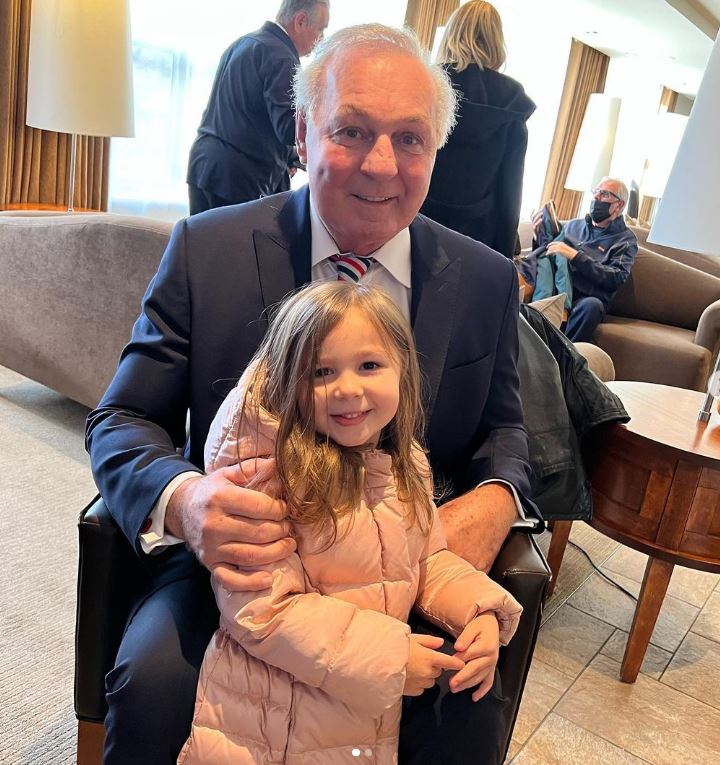 Guy Lafleur With His Granddaughter