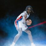 Isaih Stewart plays for the Pistons