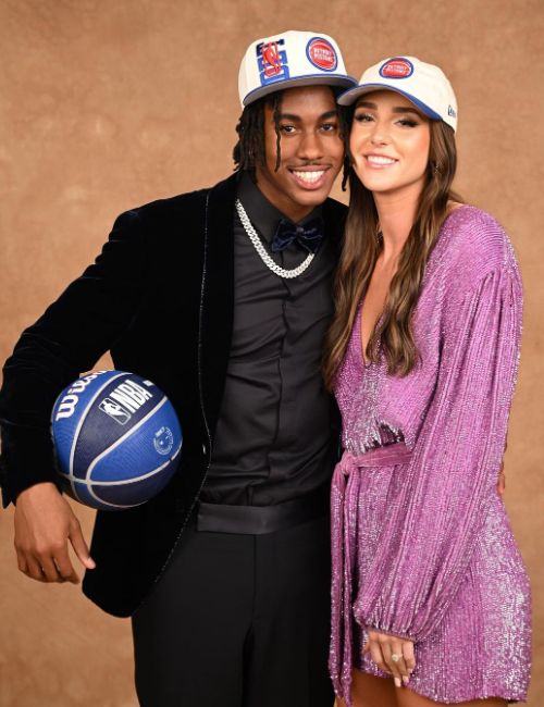 Jaden Ivey With His Girlfriend Caitlyn