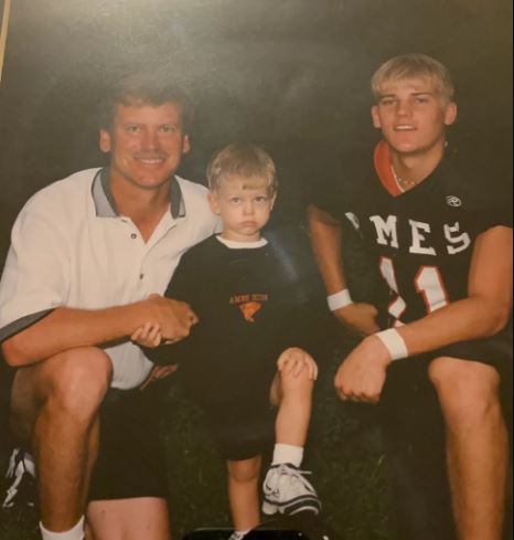 Joe Burrow With His Father (Left) And Brother Dan (Right)