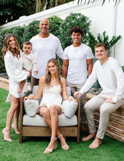 Noah Taylor's NFL Star Brother Jason With His Second Wife Monica And Four Kids (Isiah, Mason, Zoe and Jordan)