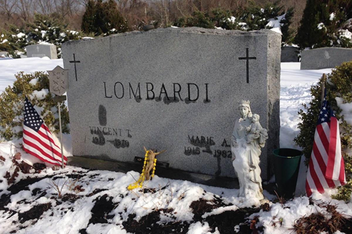 The Grave of Late Vincent Lombardi And His Wife 