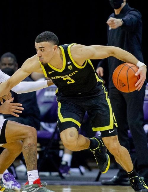 Chris Duarte Playing For Oregon During His Collegiate Career