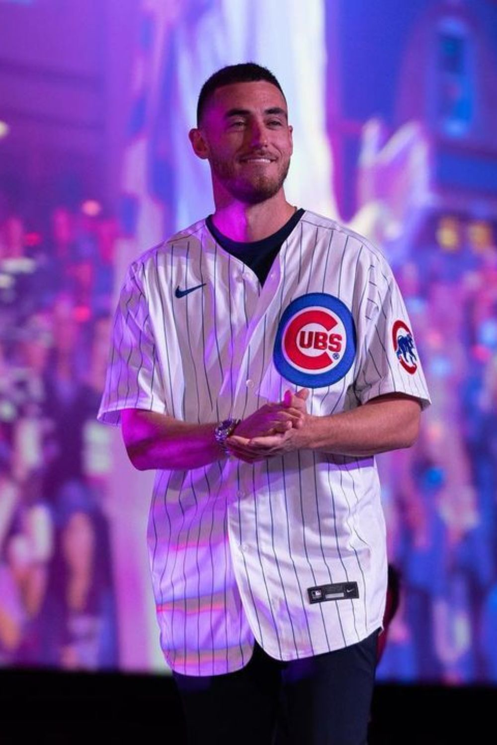 Cody Bellinger In A press Meet For The Chicago