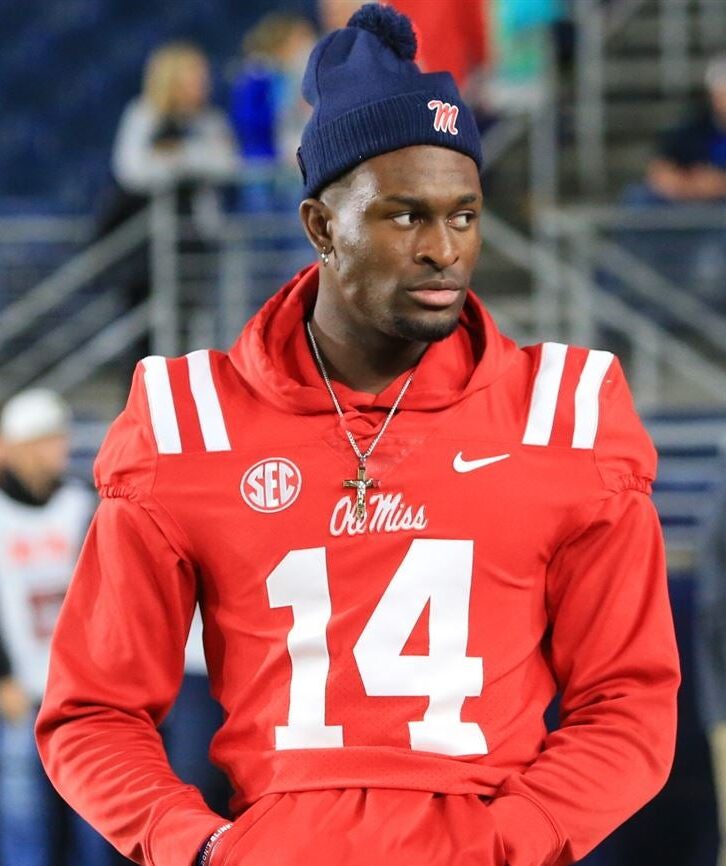 DK Metcalf with the Ole Miss Rebels (Source: 247 Sports)
