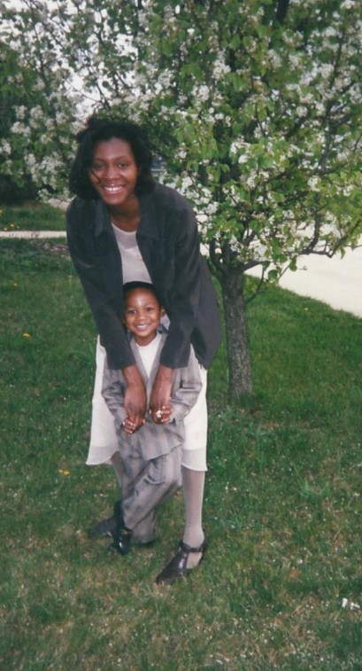 Immanuel Quickley With His Mother Nitrease During His Childhood
