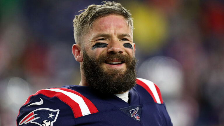 Julian Edelman For the Patriots of the NFL