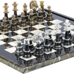 Mancini Luxury Chess Set 24Kt GoldSilver Plated