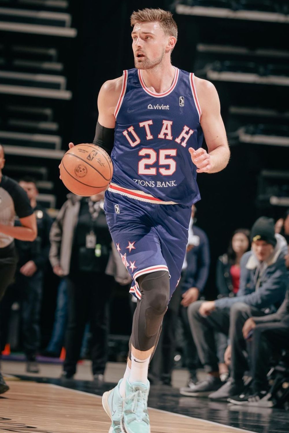 Micah Potter For The Utah Jazz of the NBA 