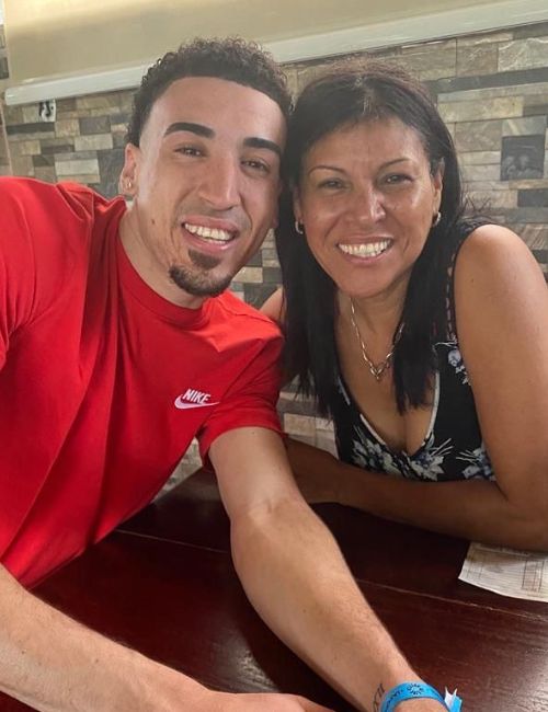 NBA Player Duarte And His Mother