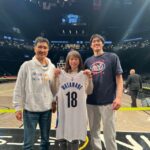 Yuta Wanatabe with his parents