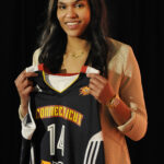 Alyssa Thomas Showing Her Connecticut Sun Jersey