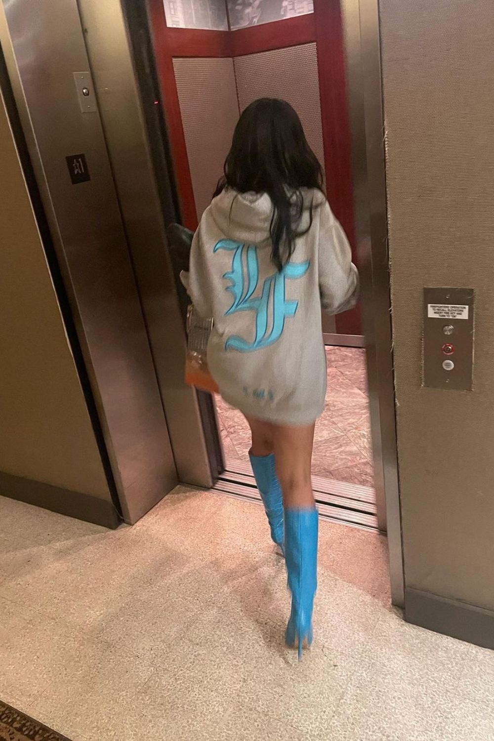 Ana Montana Promoting LaMelo's Hoodie; The Picture Shared By LaMelo on His Instagram 