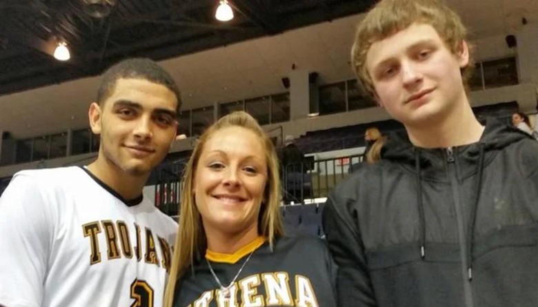 Anthony Lamb With His Mother Rachel And Half Brother Timothy