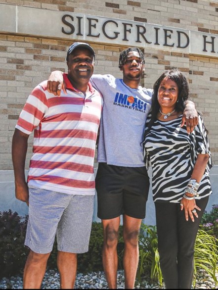 Blake Wesley With His Parents