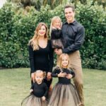 Brady Quinn with his wife and kids