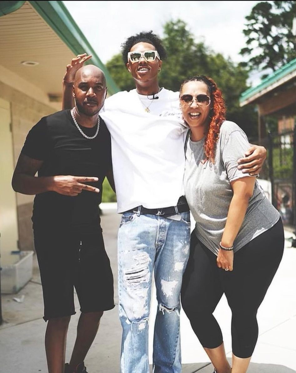 Brandon Boston With His Parents