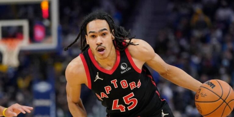 Canadian Basketball Player Dalano Banton In The NBA