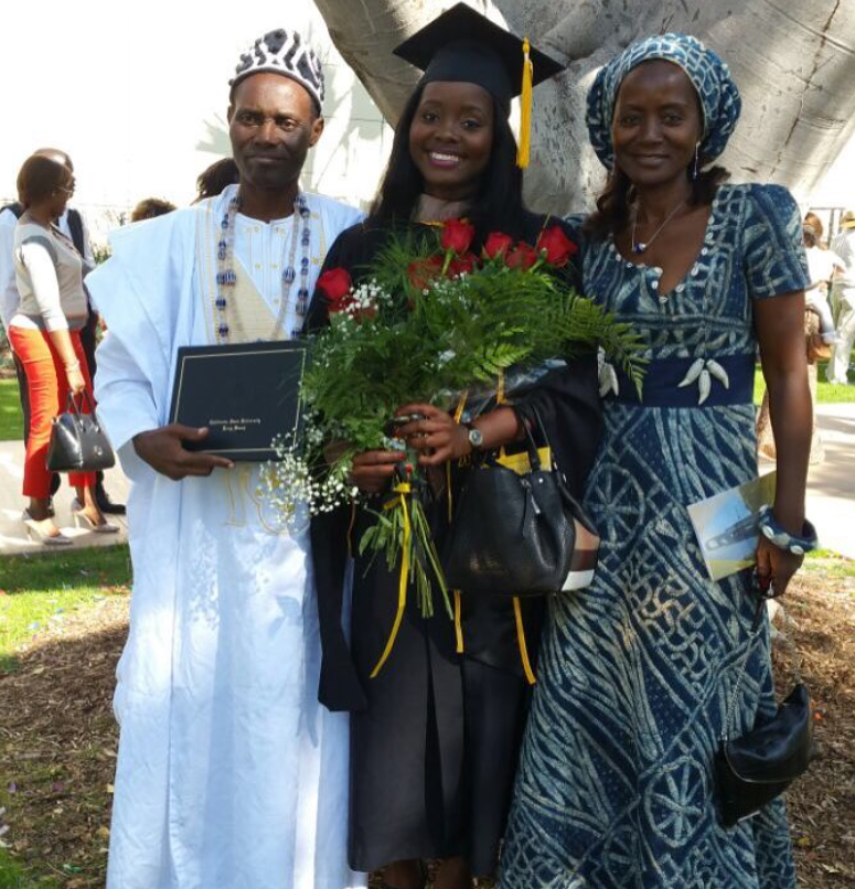 Christian Koloko's Father, Mother And His Elder Sister Stephanie