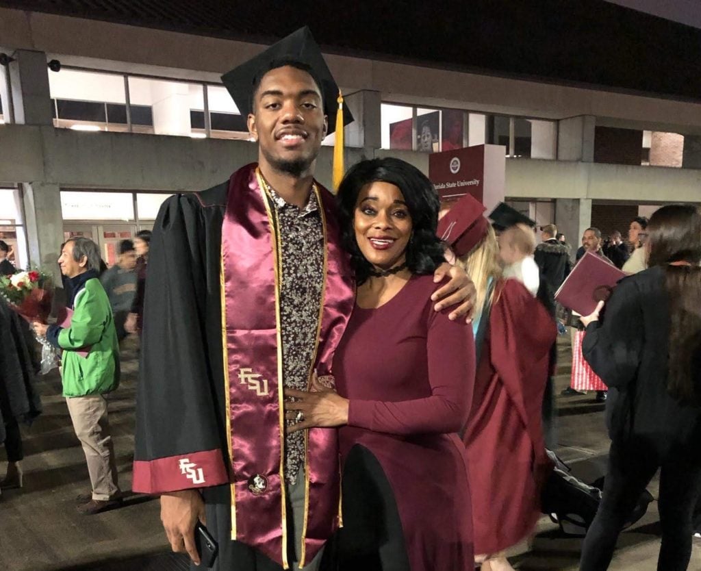 Forrest with his mother, Barbara Lee on his graduation day at Florida State University 