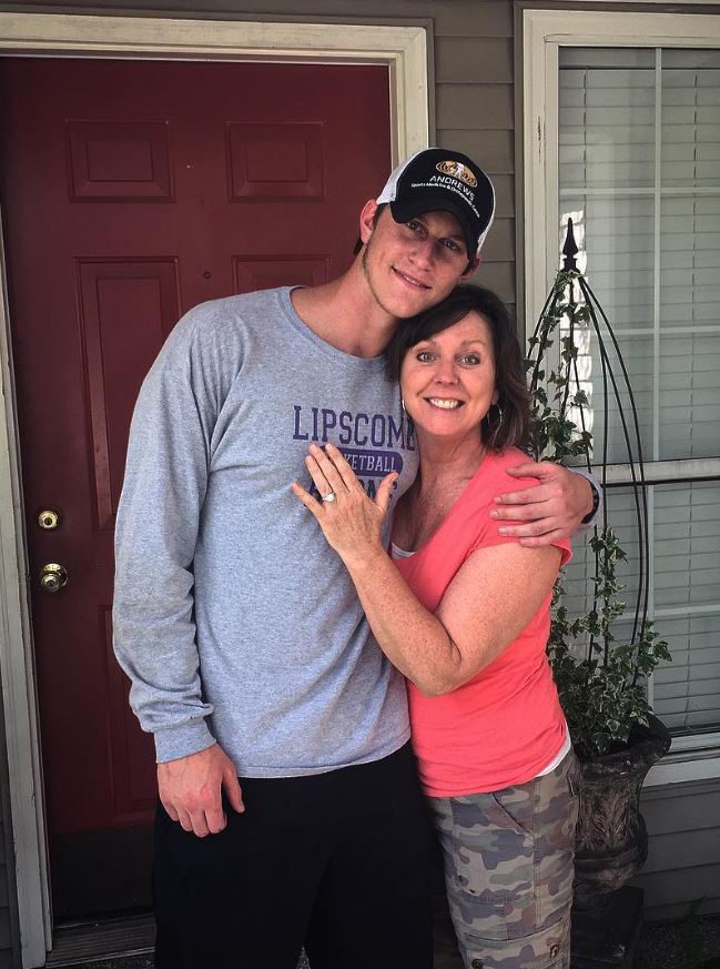 Garrison Mathews With His Mother