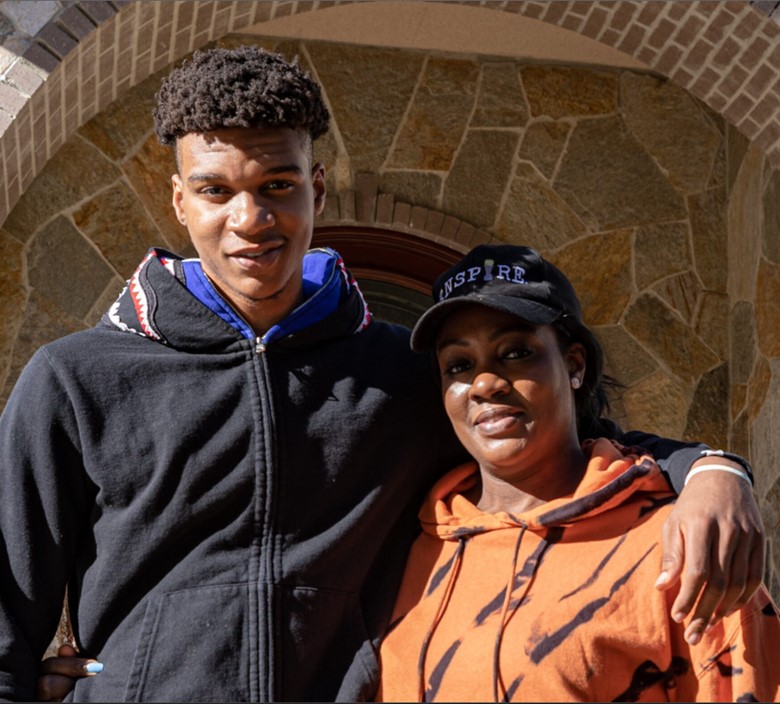 Isaiah Todd With His Mother Marlene Venable