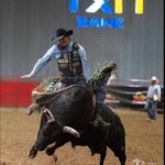 J.B. Mauney Riding A Bull
