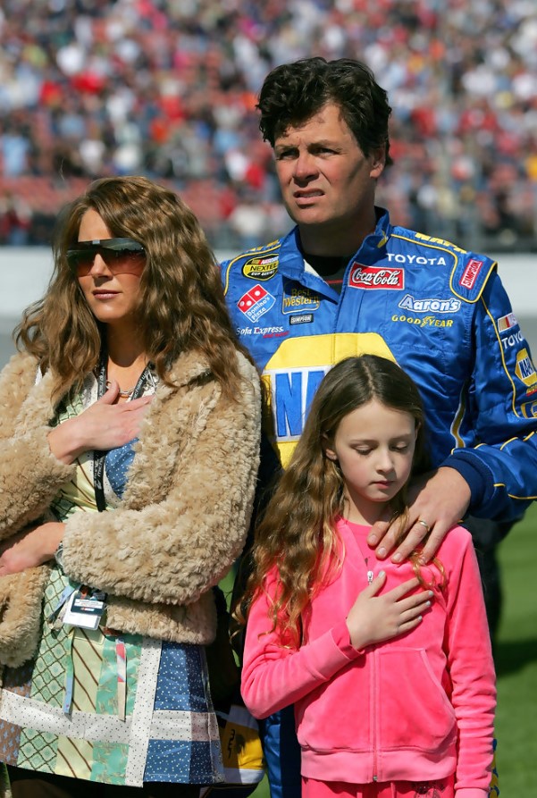 Michael Waltrip With His Ex Wife & Daughter