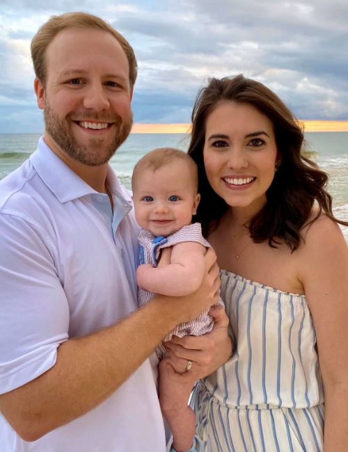 Morgan's Brother Tyler With His Wife Caleigh & Their Son Hudson