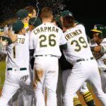 Oakland Athletics Celebrating Their Championship Series