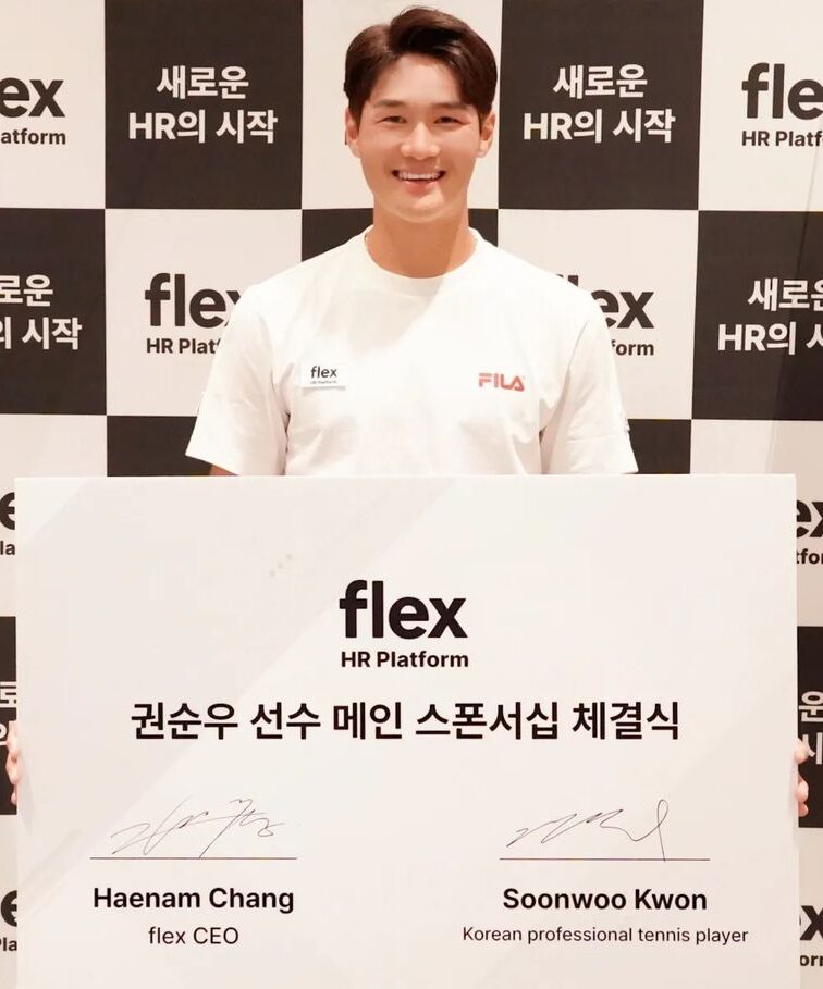 Soonwoo Kwon after signing sponsorship deal with Flex (Source: Instagram)