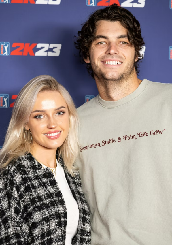 Taylor Fritz with his girlfriend Morgan Riddle