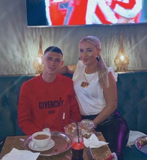 Rebecca Cooke and Phil Foden