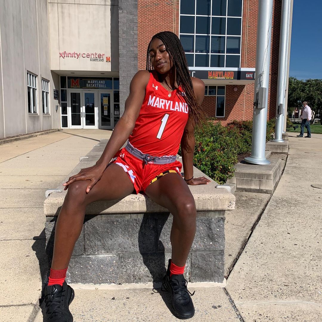 Diamond In Her College Jersey 