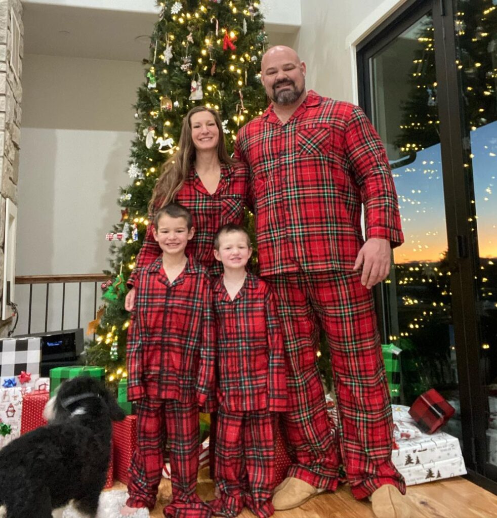 Brian Shaw Celebrating Christmas With Family