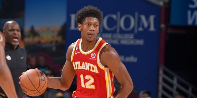 American-Born NBA Player De'Andre Hunter With The Hawks