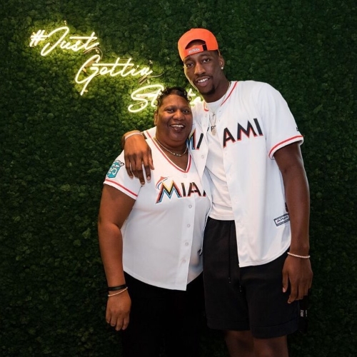 Bam Adebayo With His Mother