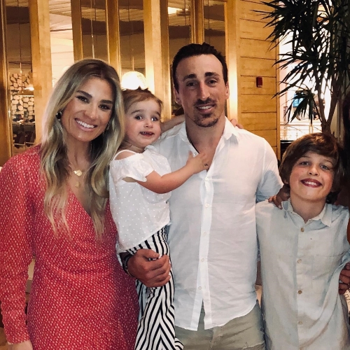 Brad Marchand With His Wife And Children
