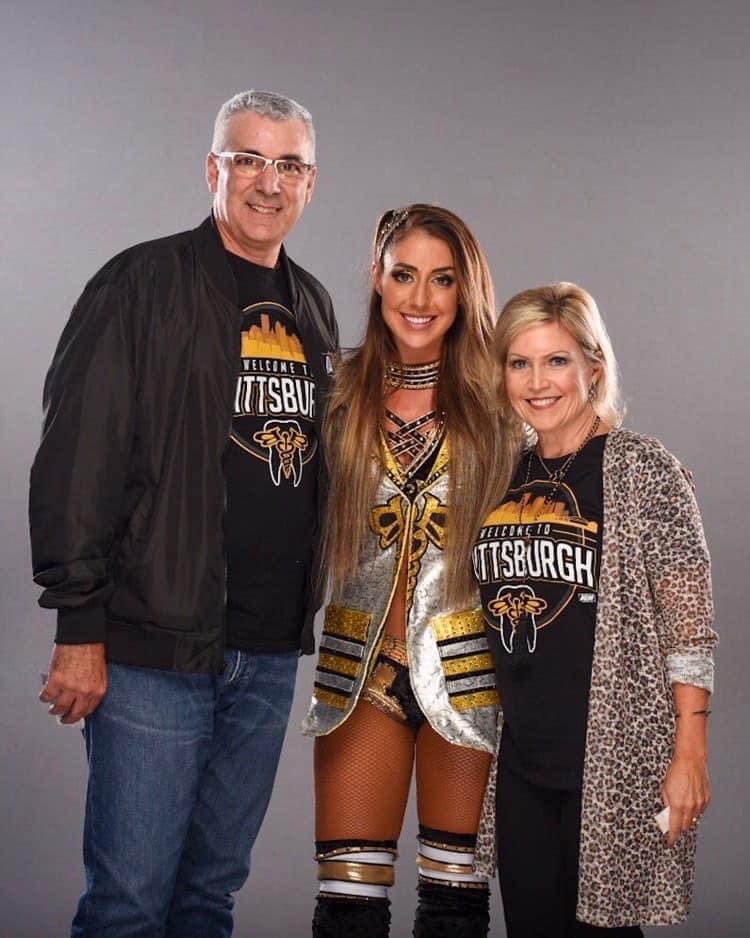 Brit Baker With Her Father And Mother 