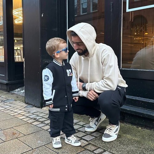 Bruno Fernandes With His Son