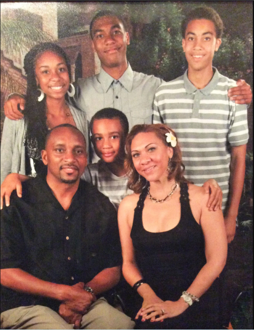 C. J. Stroud With His Sister And Family