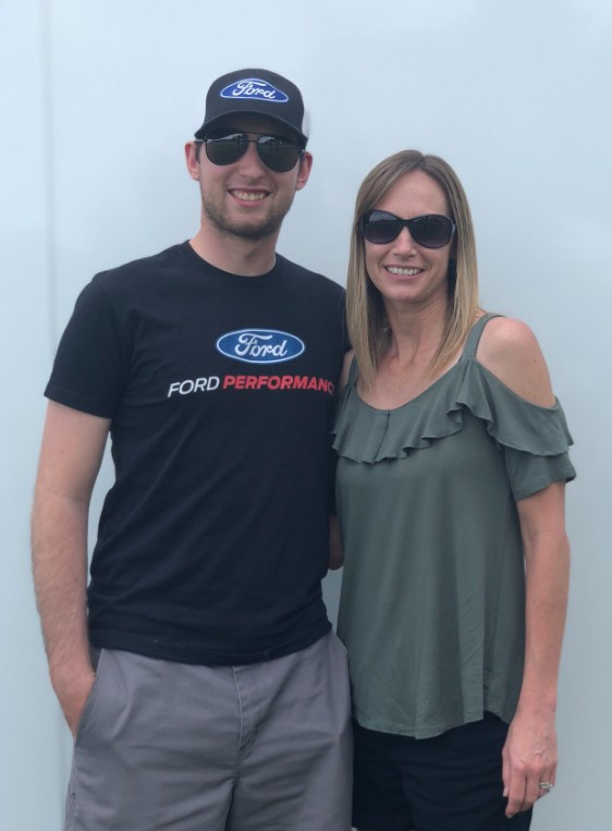 Chase Briscoe With His Mother Jamie Briscoe