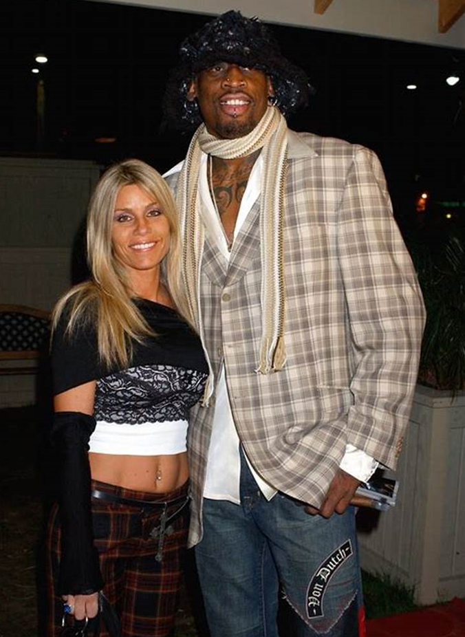 Dennis Rodman and his wife, Michelle