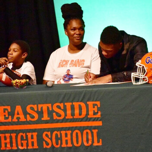 Eastside Quarterback Anthony Richardson Signs With The University Of Florida With His Mother, Young Brother Corey Carter