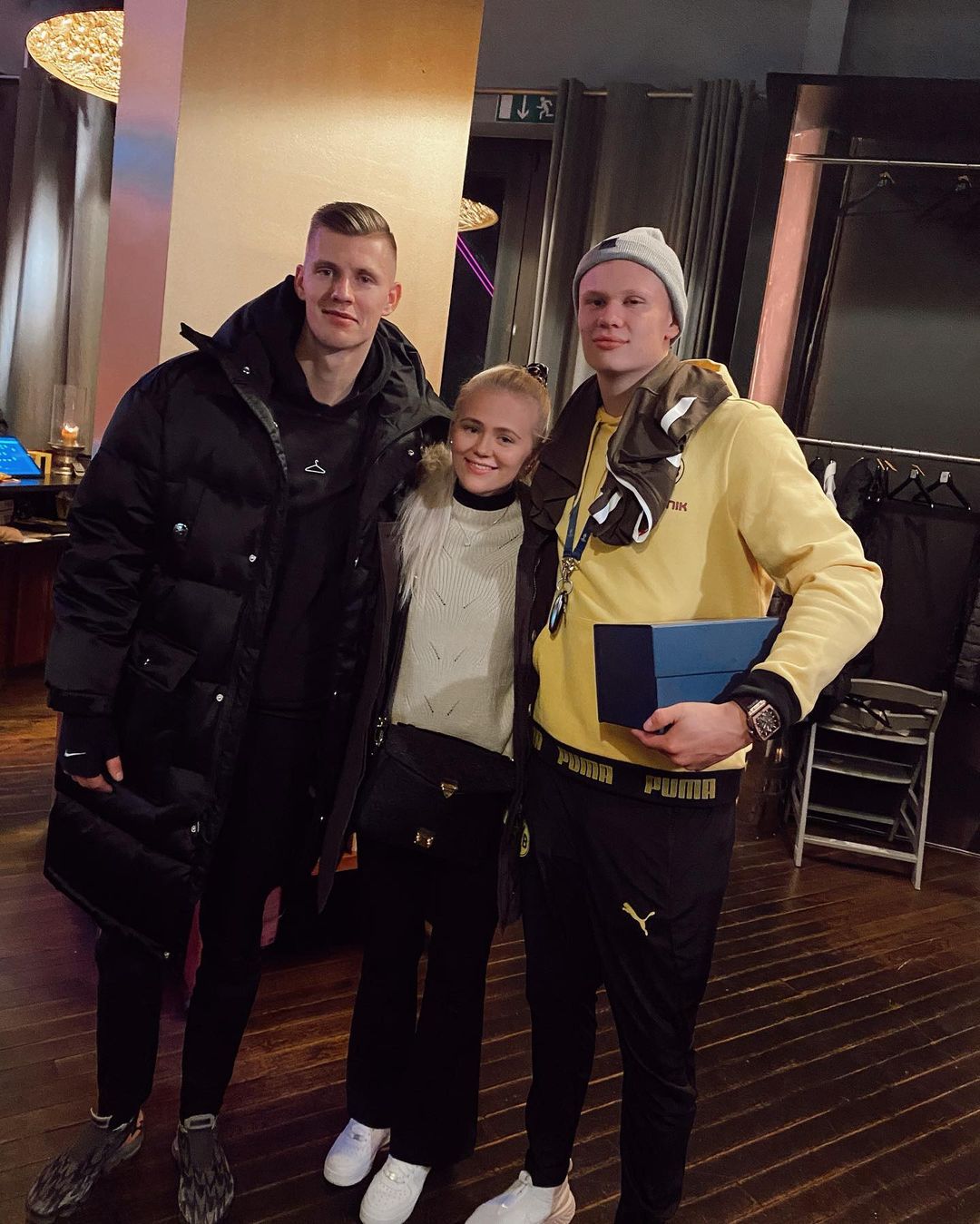 Erling Haaland With His Brother & Sister
