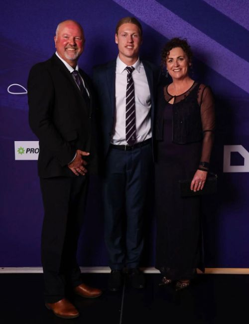 Hayden Young With His Parents