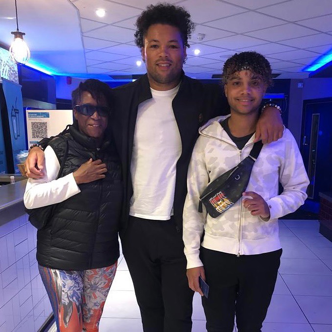 Joe Joyce With His Mother & Younger Brother