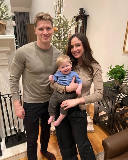 Josef Newgarden With His Wife And Child