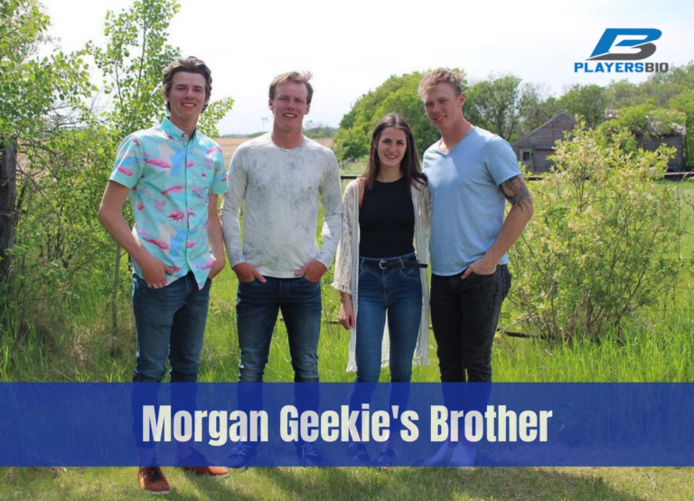 Morgan Geekie With His Brothers And Wife